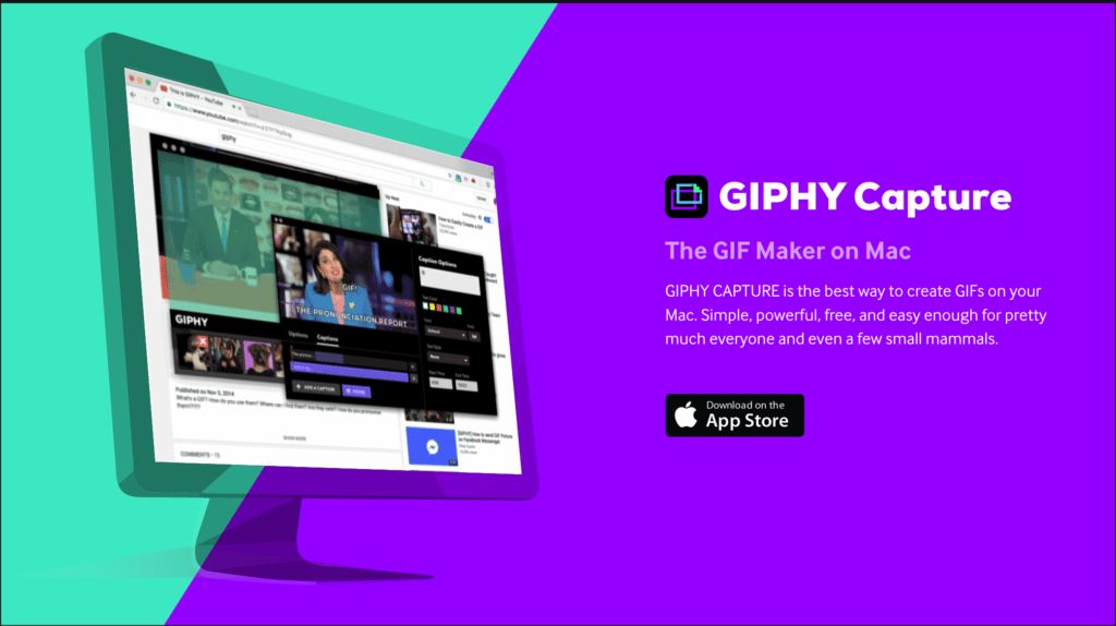 What I use on my mac for screen recordings in slack for (pc + windows) Giphy Capture