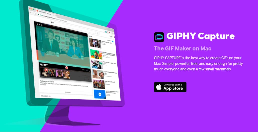 What I use on my mac for screen recordings in slack for (pc + windows) Giphy Capture